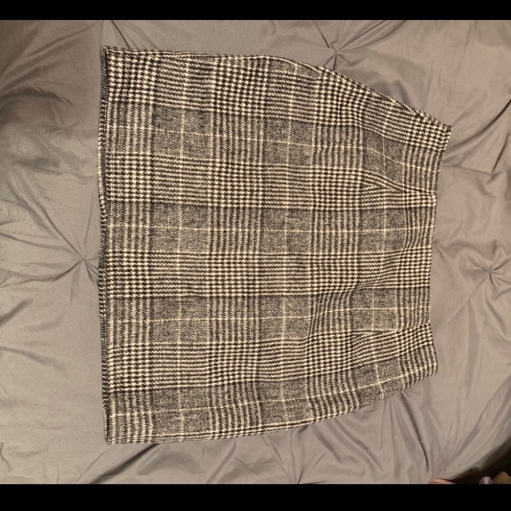 Plaid mini skirt